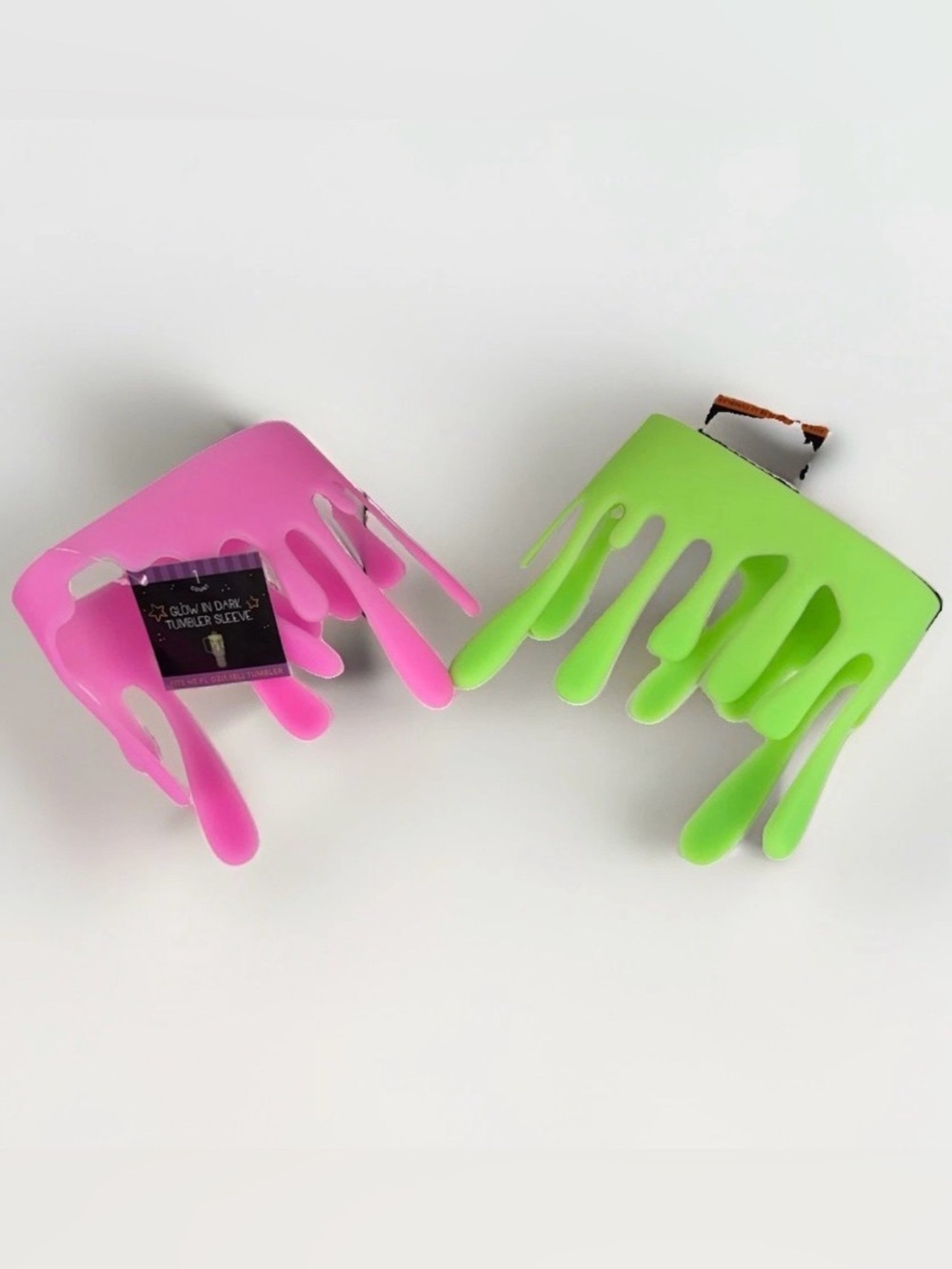 SET OF 2 Target Bullseye Green & Pink Glow in the Dark Slime
Tumbler Sleeve -NWT